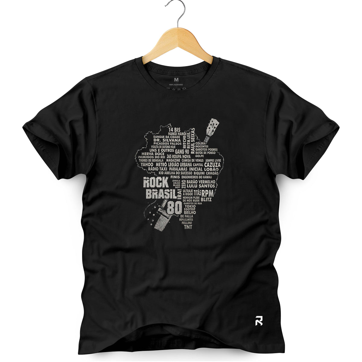 Camiseta Masculina Rock Brasil 80
