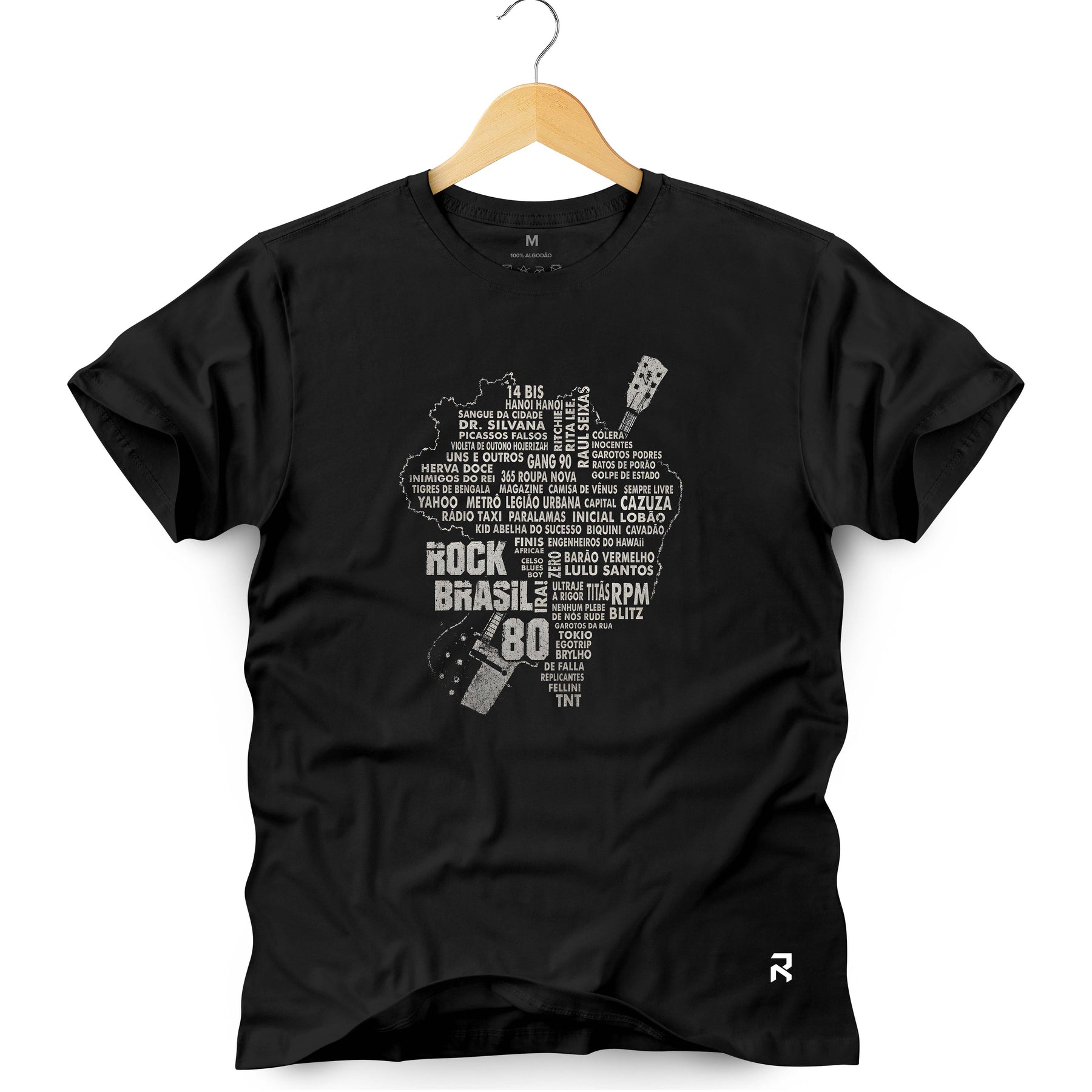 Camiseta Masculina Rock Brasil 80