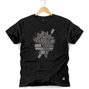 Camiseta Masculina Rock Brasil 80