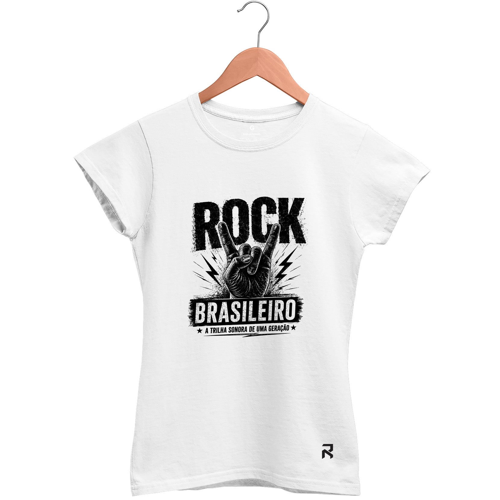 Camiseta Baby Look Feminina Rock Brasileiro
