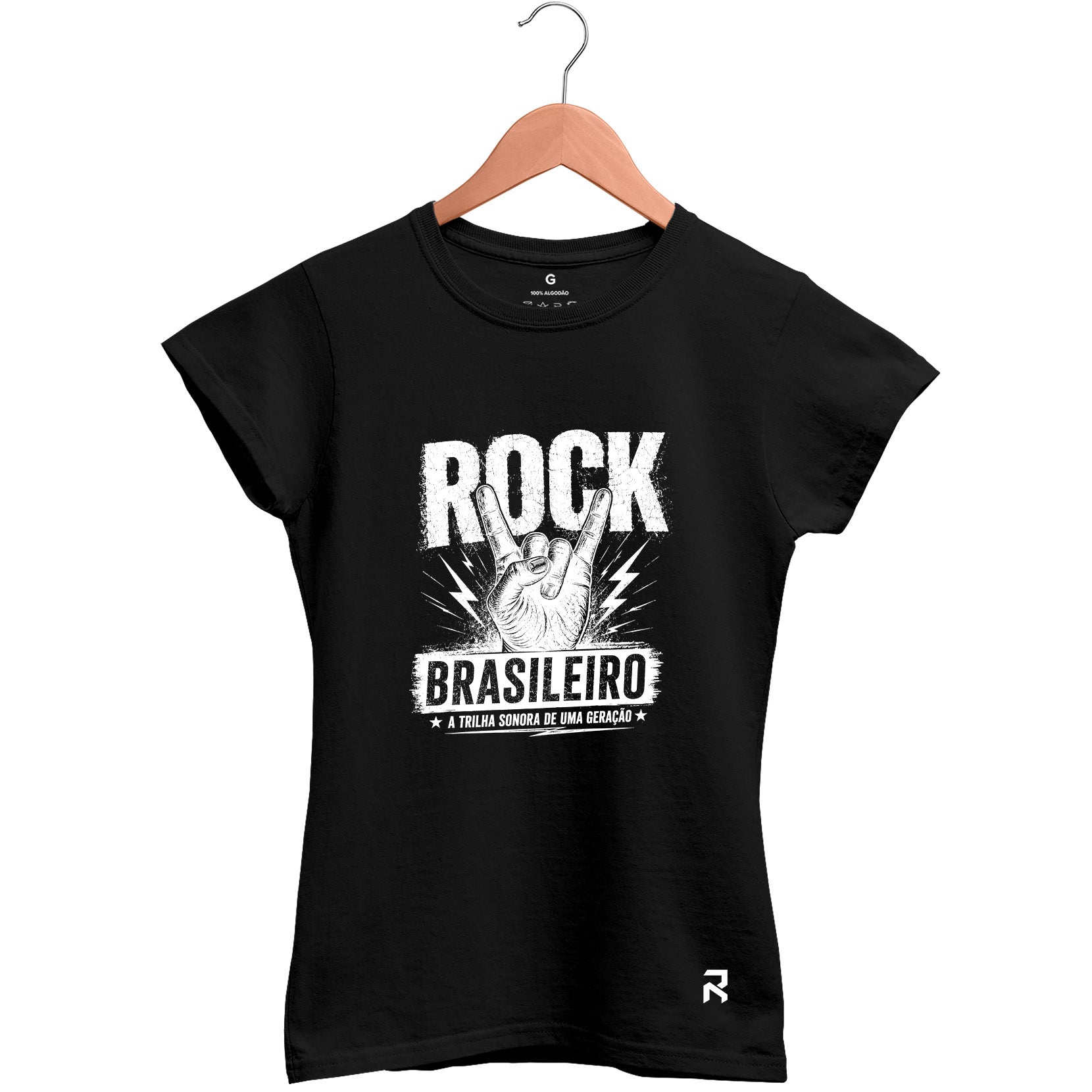 Camiseta Baby Look Feminina Rock Brasileiro