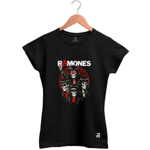 Camiseta Baby Look Feminina Ramones Caveira