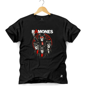 Camiseta Masculina Ramones Caveira