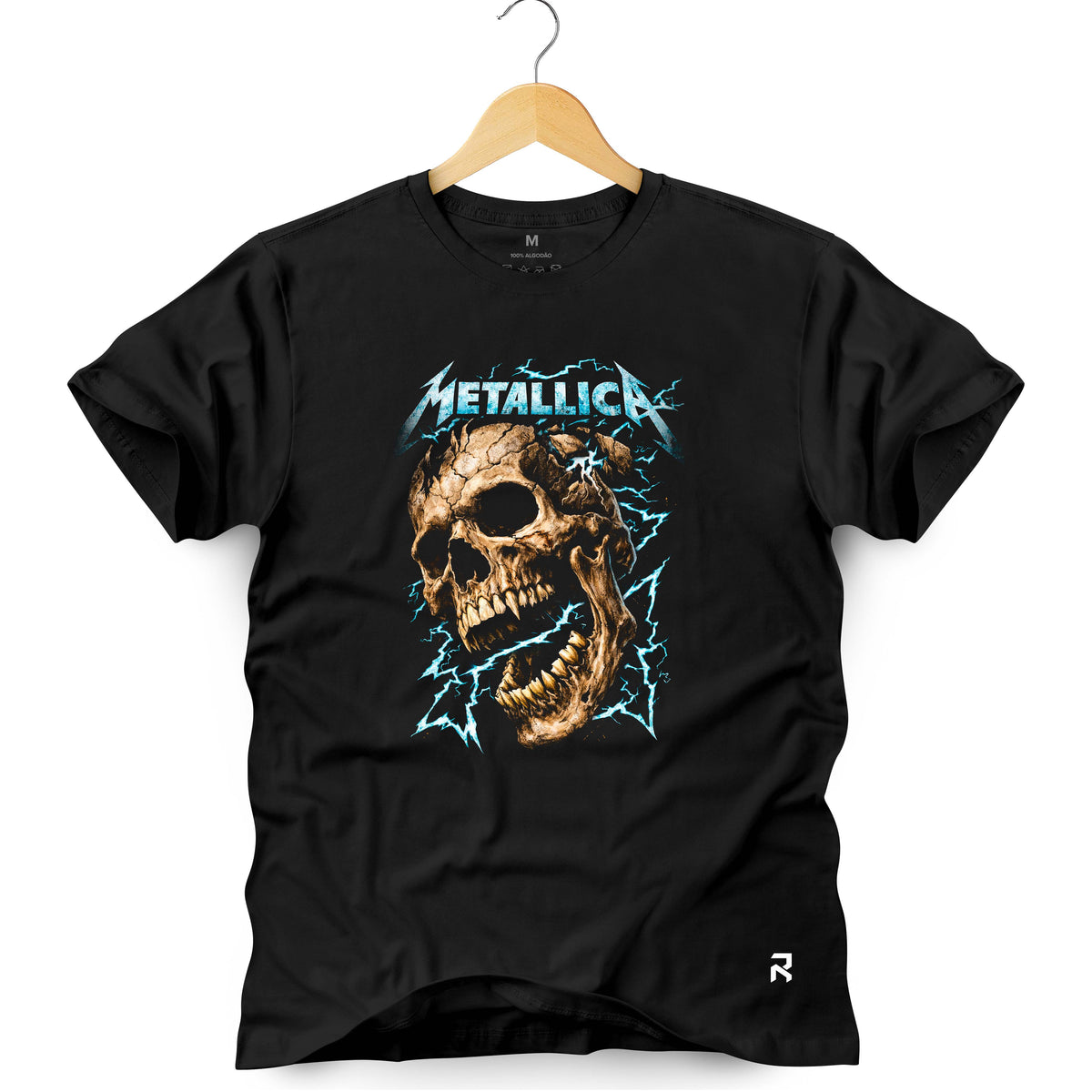 Camiseta Masculina Raio Metallica