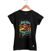 Camiseta Baby Look Feminina Rock N Roll 1950
