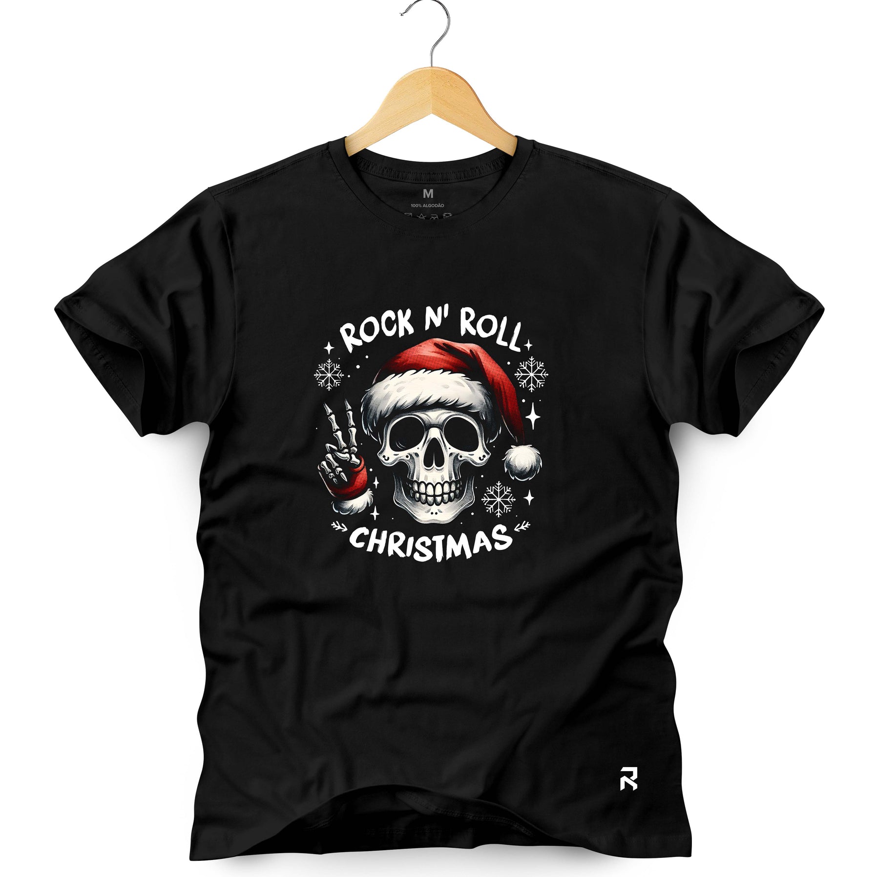 Camiseta Masculina Rock N'Roll Christmas