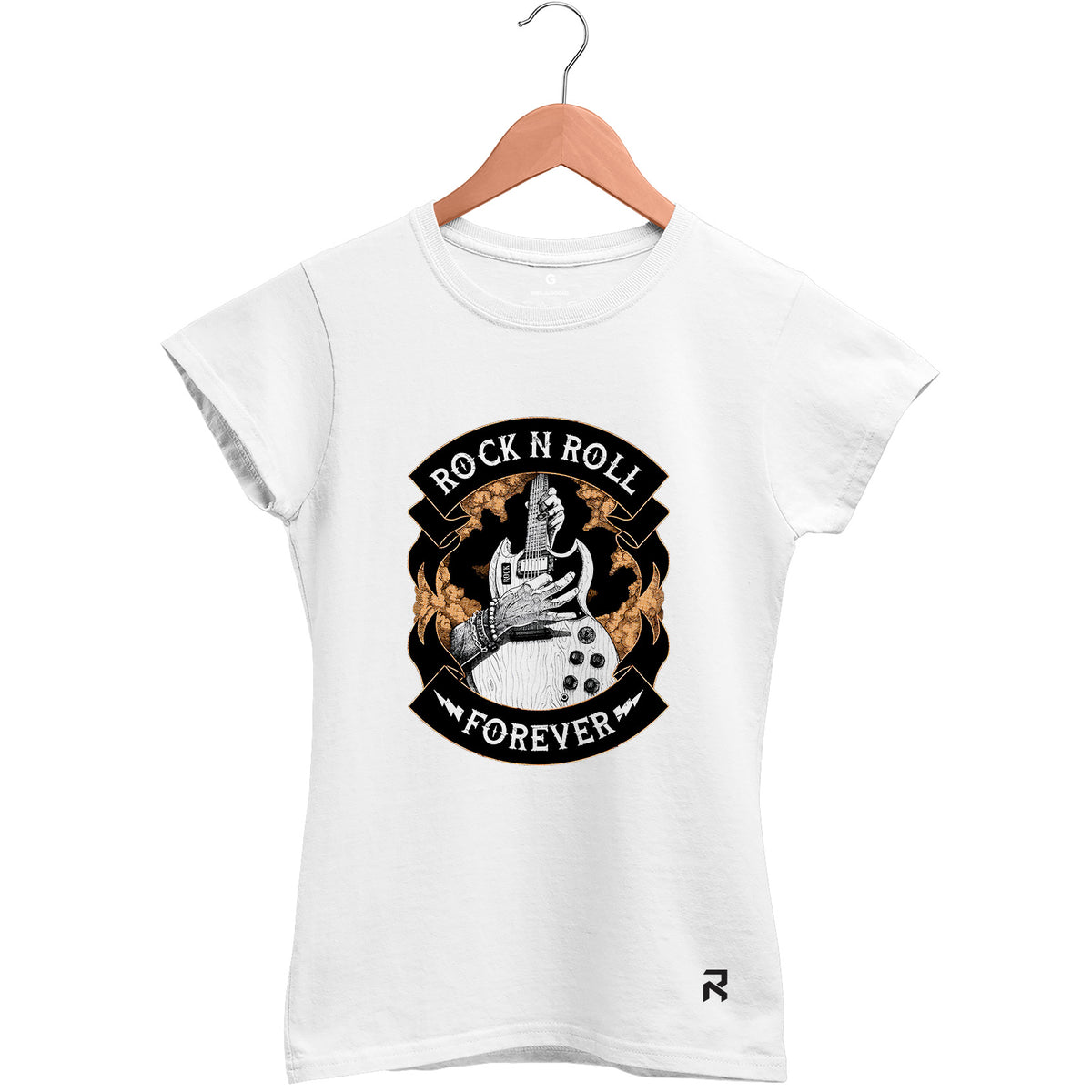 Camiseta Baby Look Feminina Rock N Roll Forever