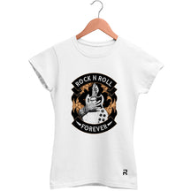 Camiseta Baby Look Feminina Rock N Roll Forever