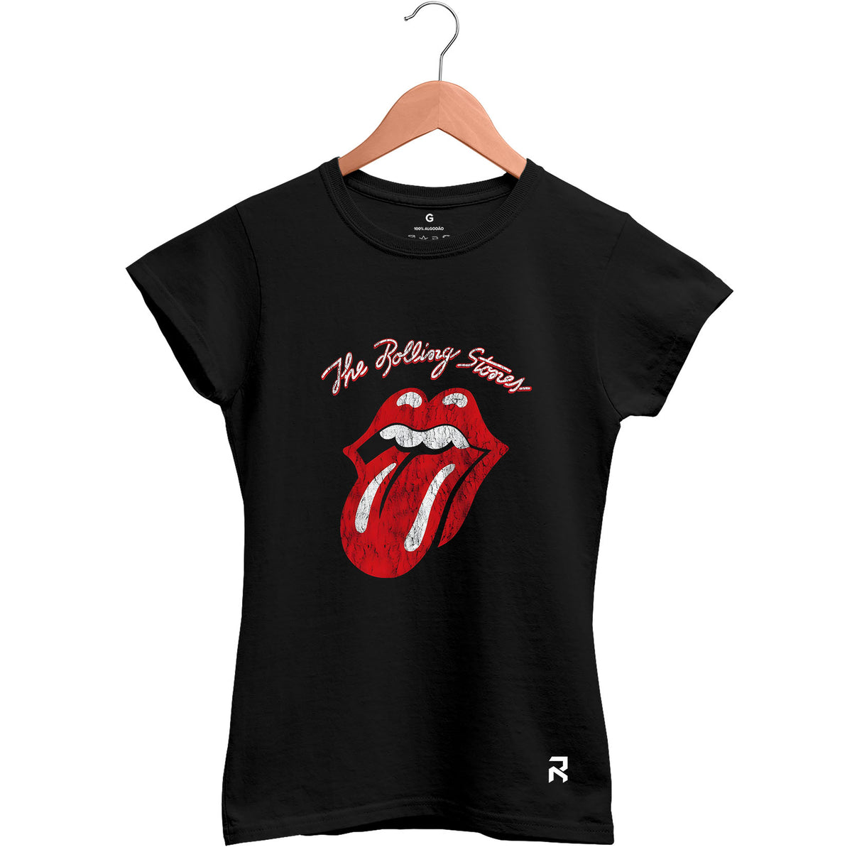 Camiseta Baby Look Feminina The Rolling Stones