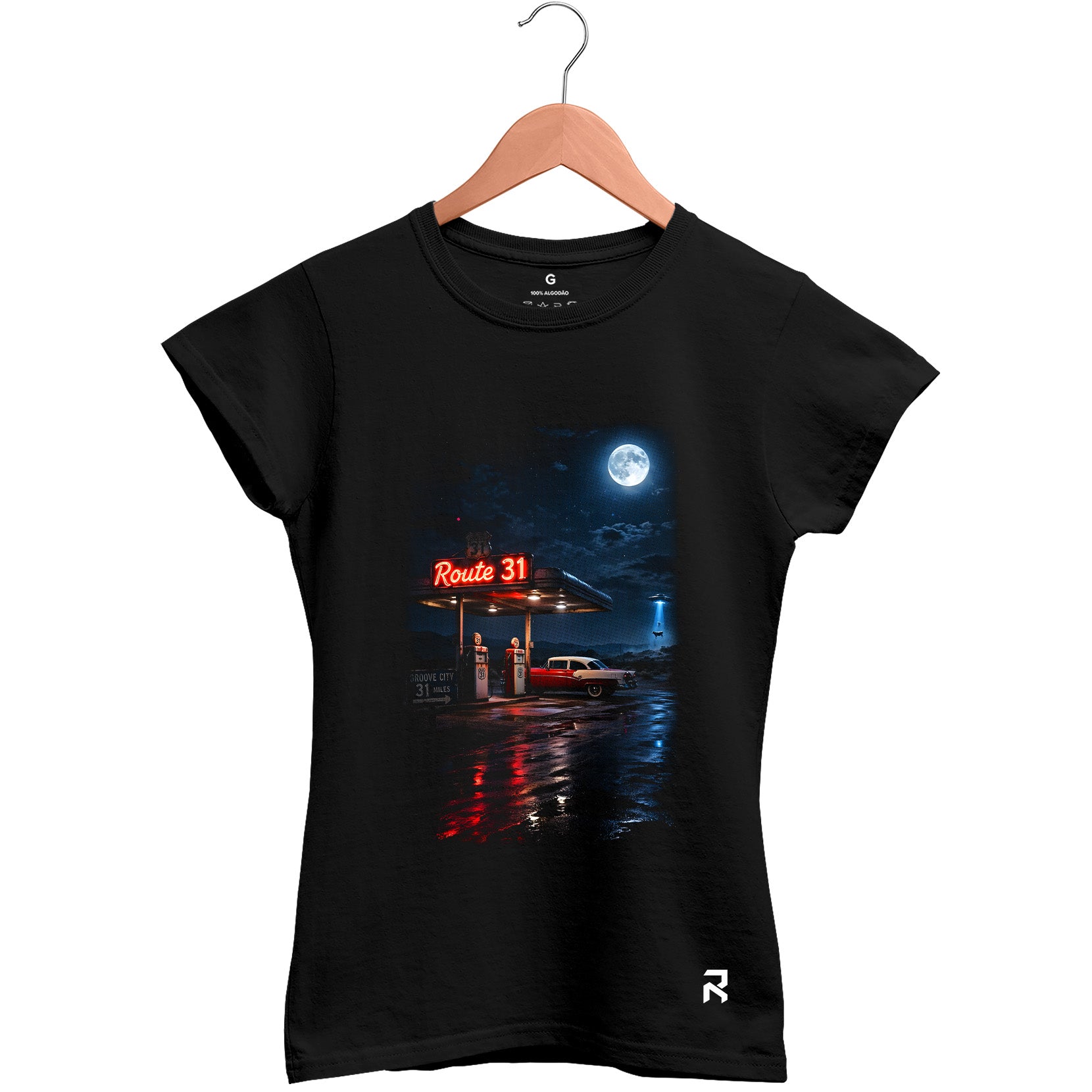Camiseta Baby Look Feminina Route 31