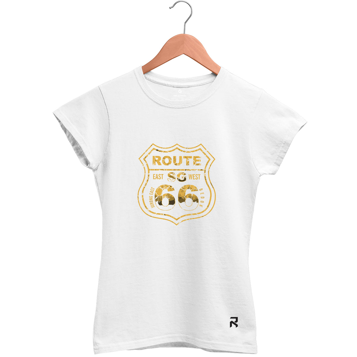 Camiseta Baby Look Feminina Rota 66
