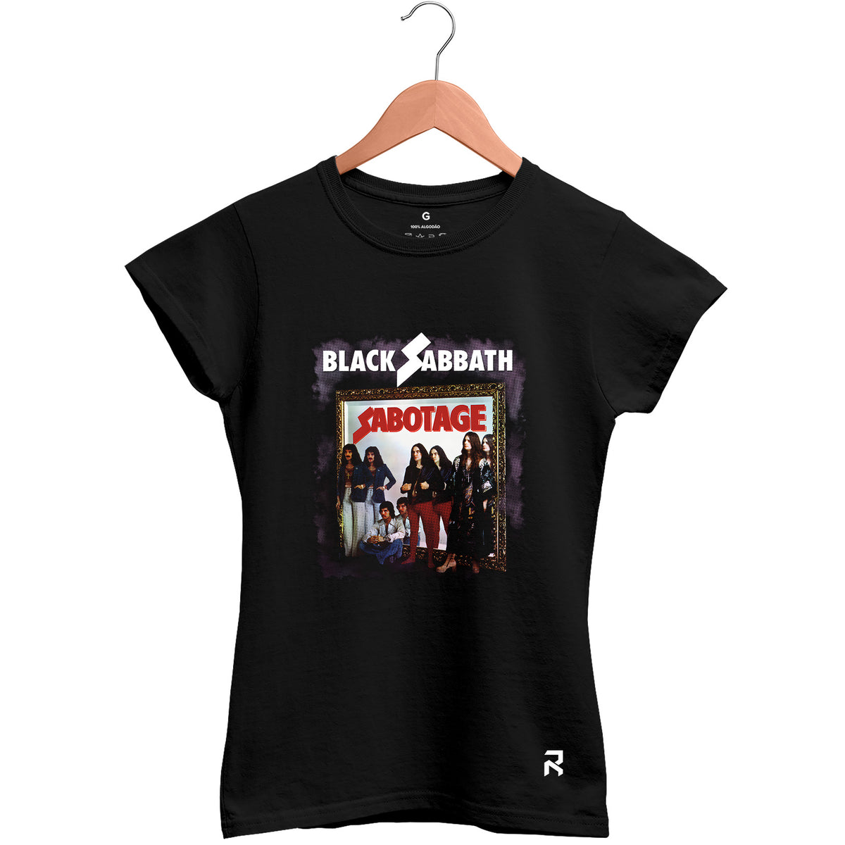Camiseta Baby Look Feminina Sabotage Black Sabbath