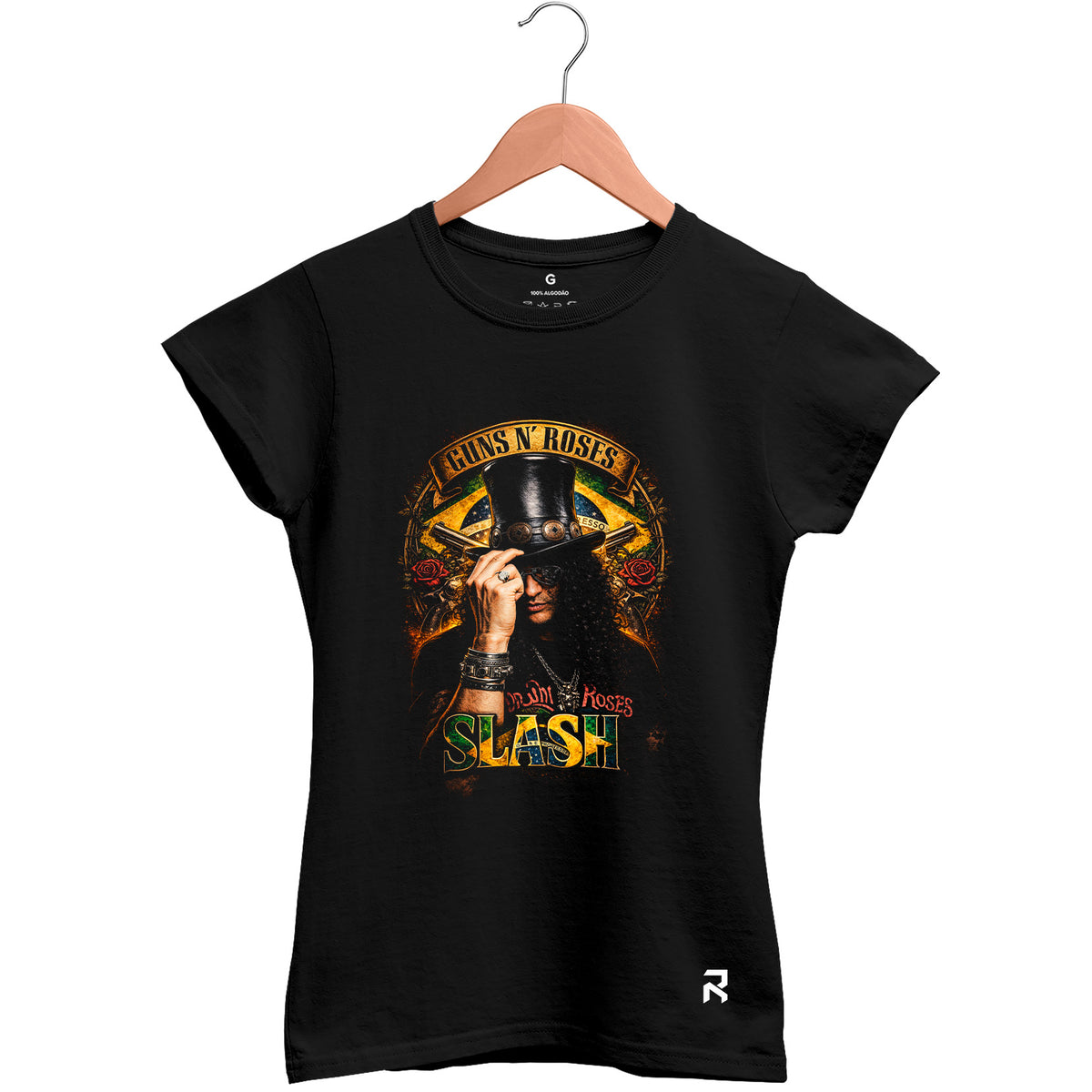 Camiseta Baby Look Feminina Slash Brasil