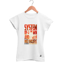 Camiseta Baby Look Feminina System Of A Down E Faith No More