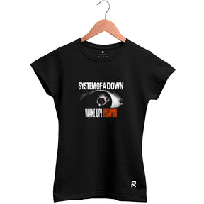 Camiseta Baby Look Feminina Tour System Of a Down