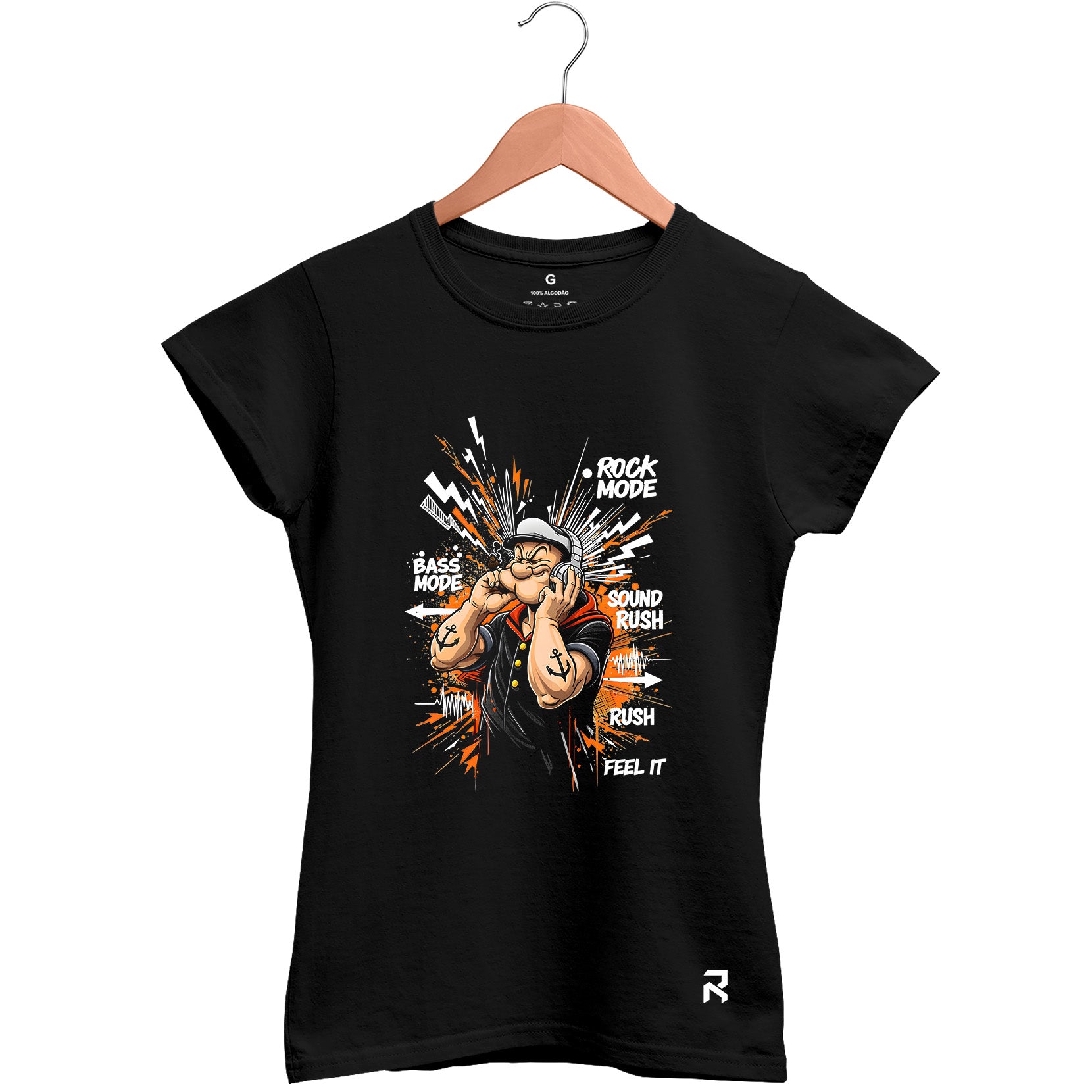 Camiseta Baby Look Feminina Sound Rush