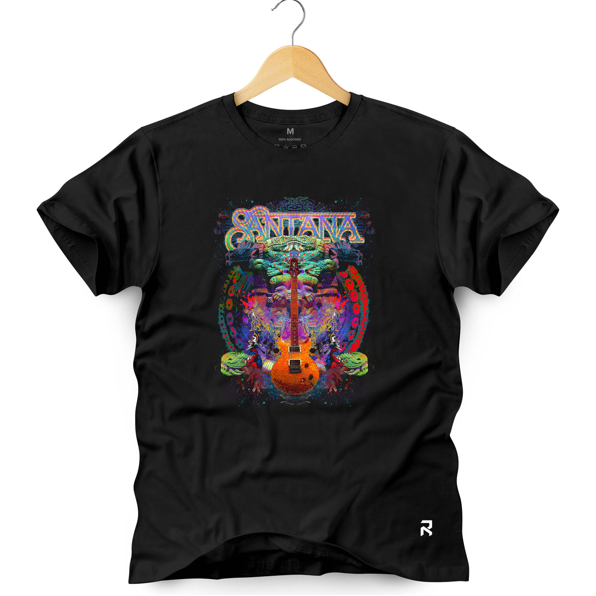 Camiseta Masculina Santana Mandala