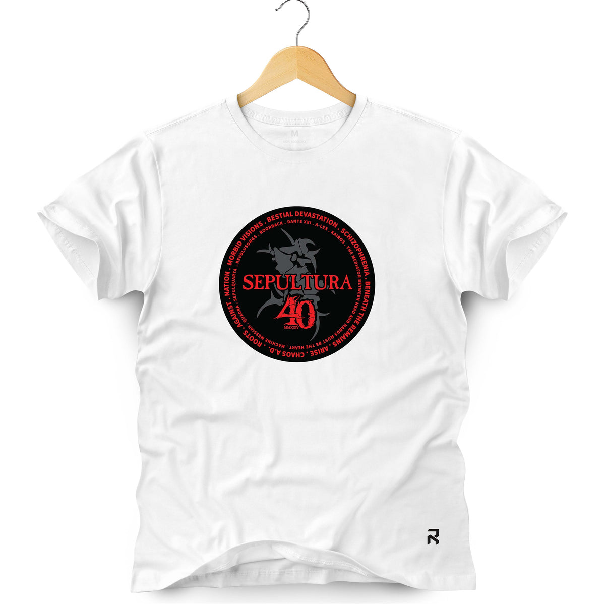 Camiseta Masculina Sepultura 40 Anos