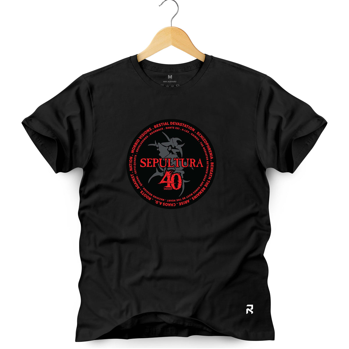 Camiseta Masculina Sepultura 40 Anos