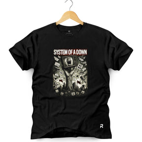 Camiseta Masculina System of a Down TV
