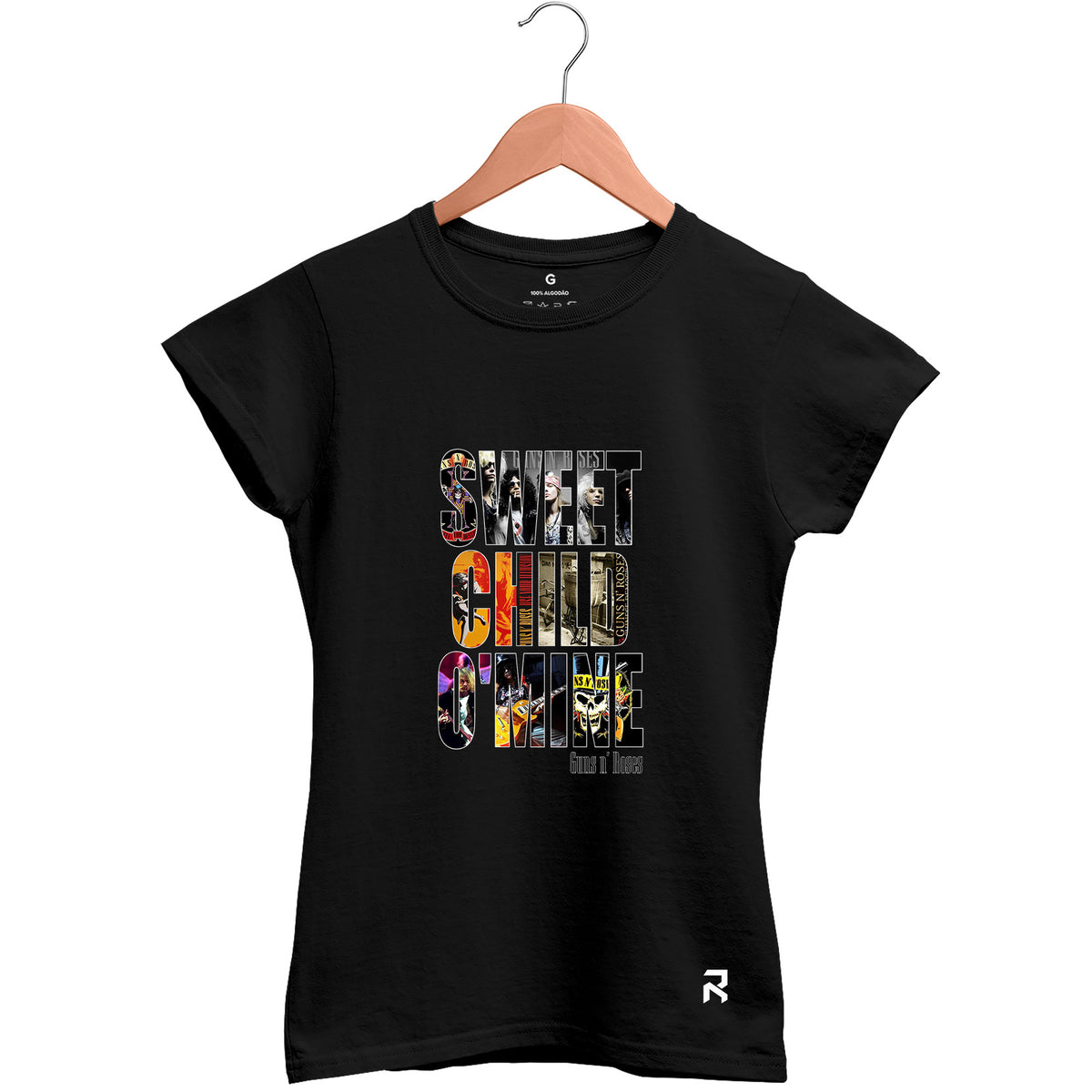 Camiseta Baby Look Feminina Sweet Child Guns