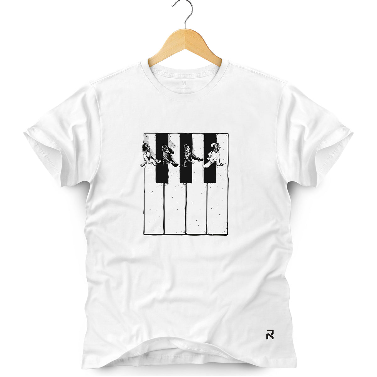 Camiseta Masculina Teclado Beatles