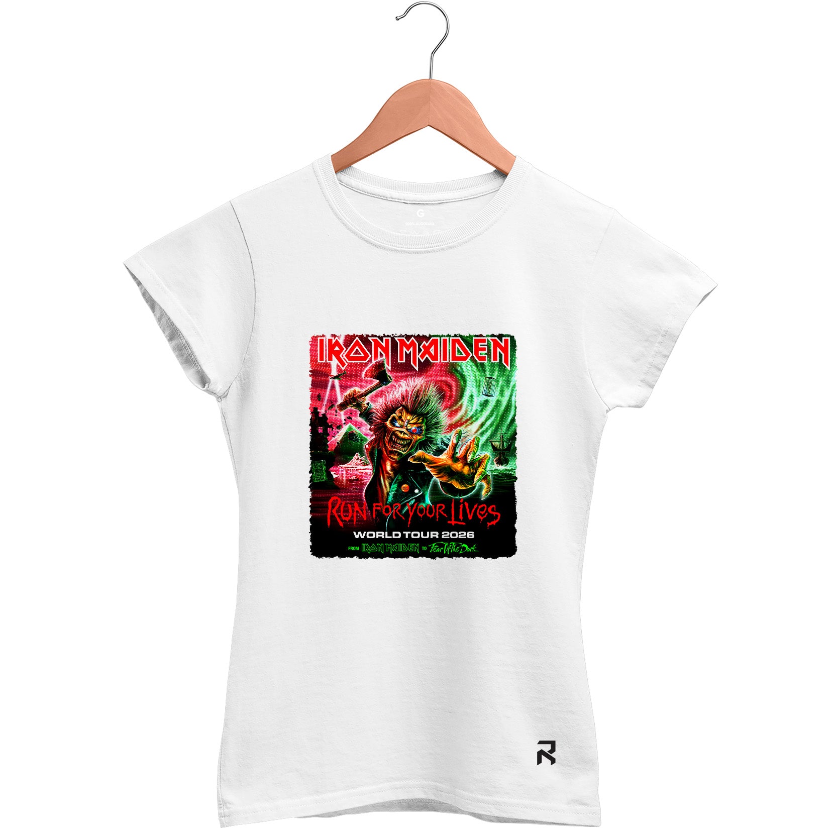Camiseta Baby Look Feminina Tour Iron Maiden