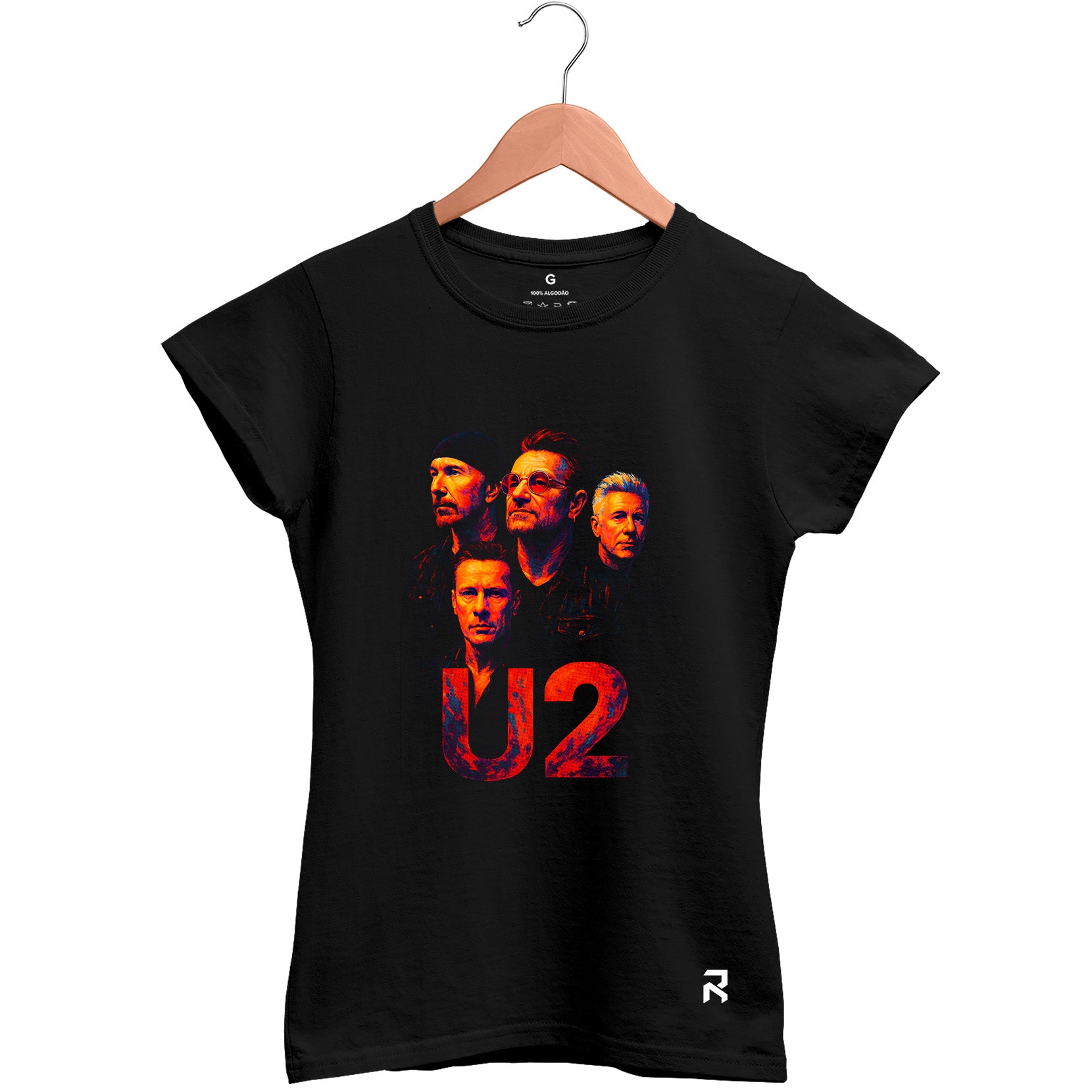 Camiseta Baby Look Feminina U2 Colors