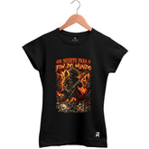 Camiseta Baby Look Feminina Um Minuto Para o Fim do Mundo