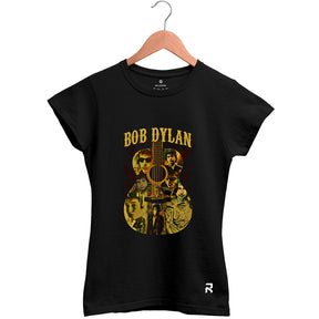 Camiseta Baby Look Feminina Violão Bob Dylan