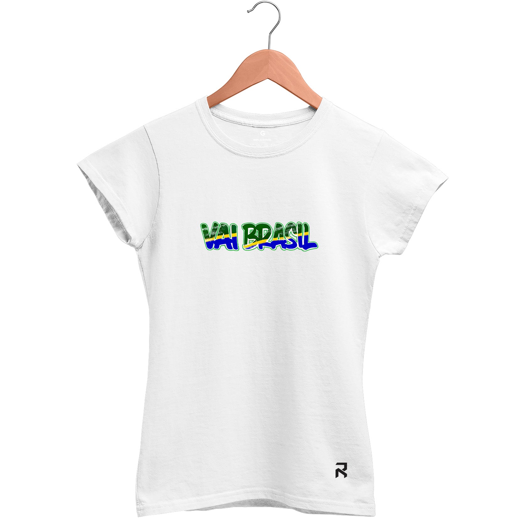 Camiseta Baby Look Feminina Vai Brasil