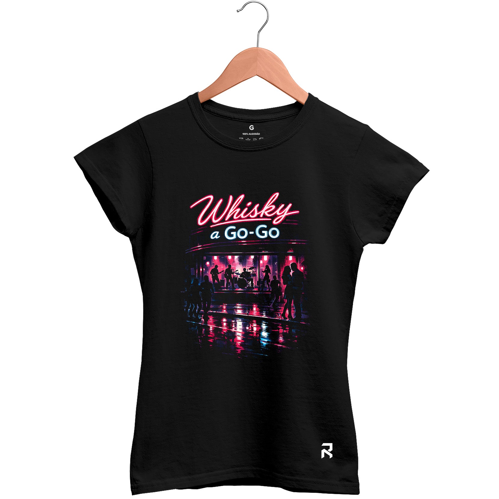Camiseta Baby Look Feminina Whisky a Go-Go