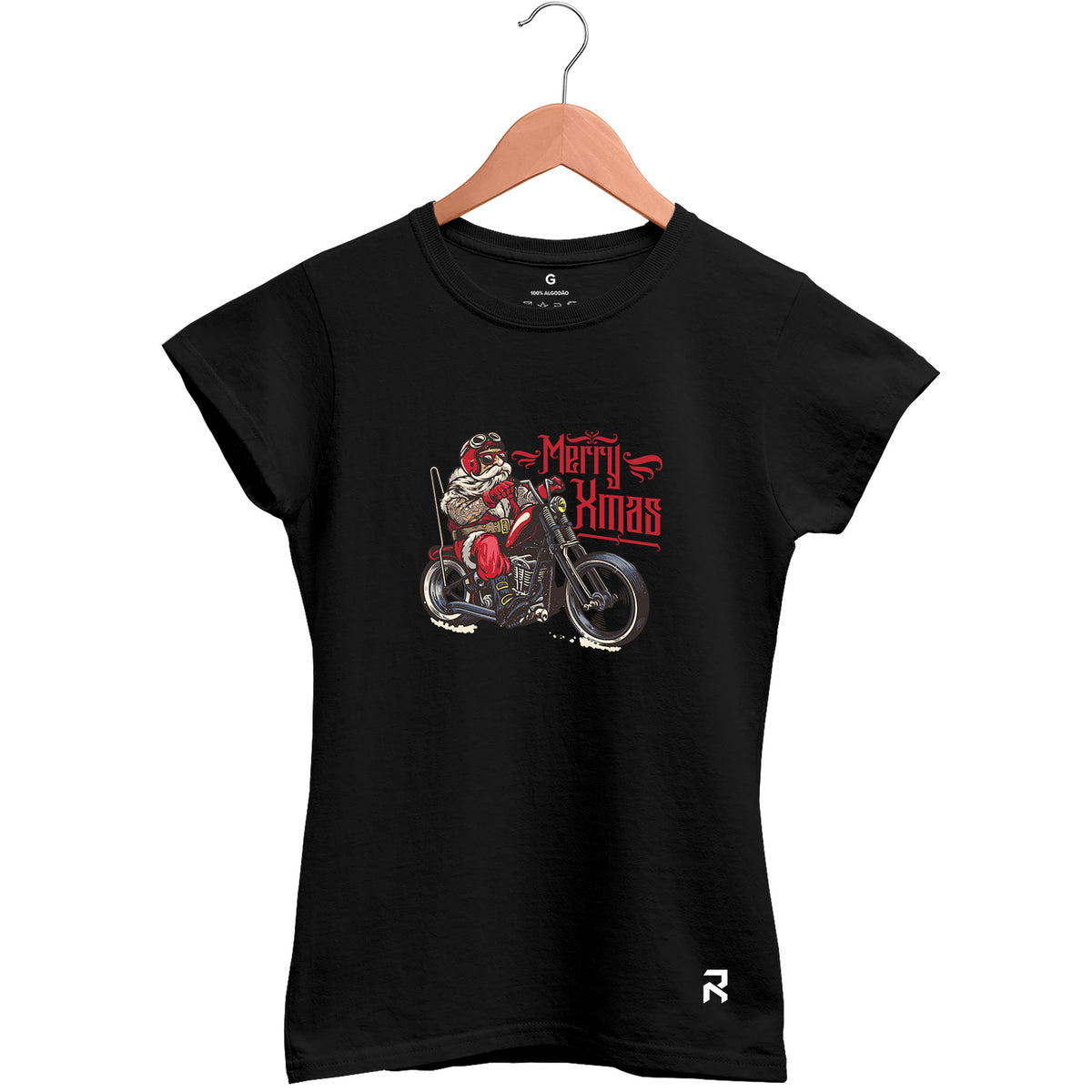 Camiseta Baby Look Feminina Xmas
