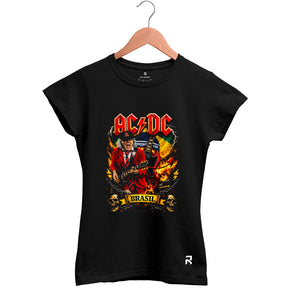 Camiseta Baby Look Feminina ACDC BR
