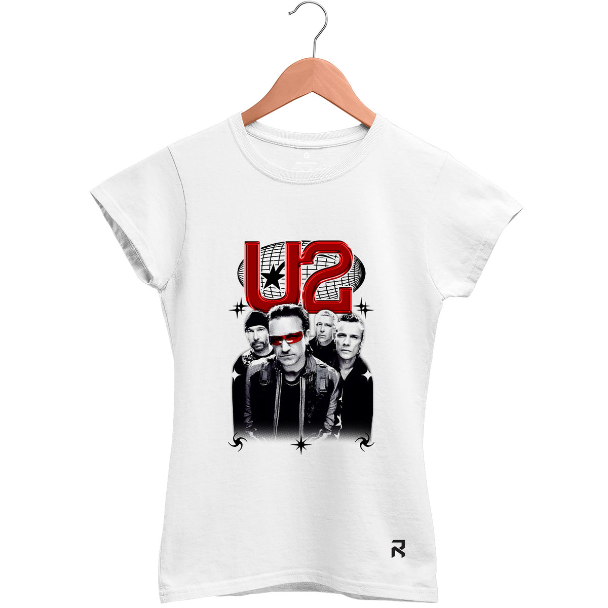 Camiseta Baby Look Feminina Banda U2