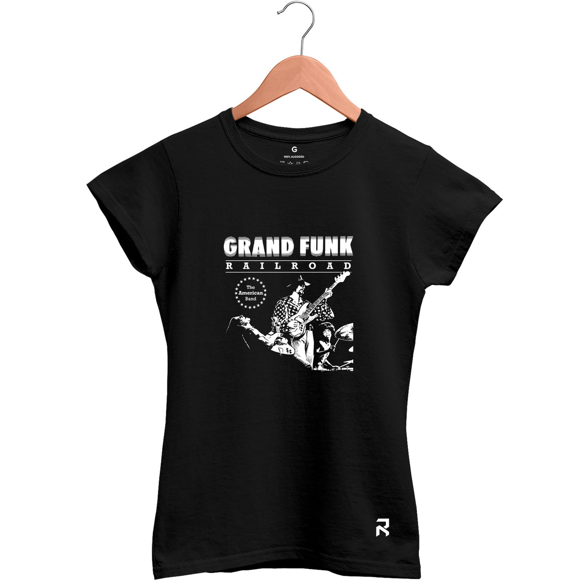 Camiseta Baby Look Feminina Banda Grand Funk Railroad