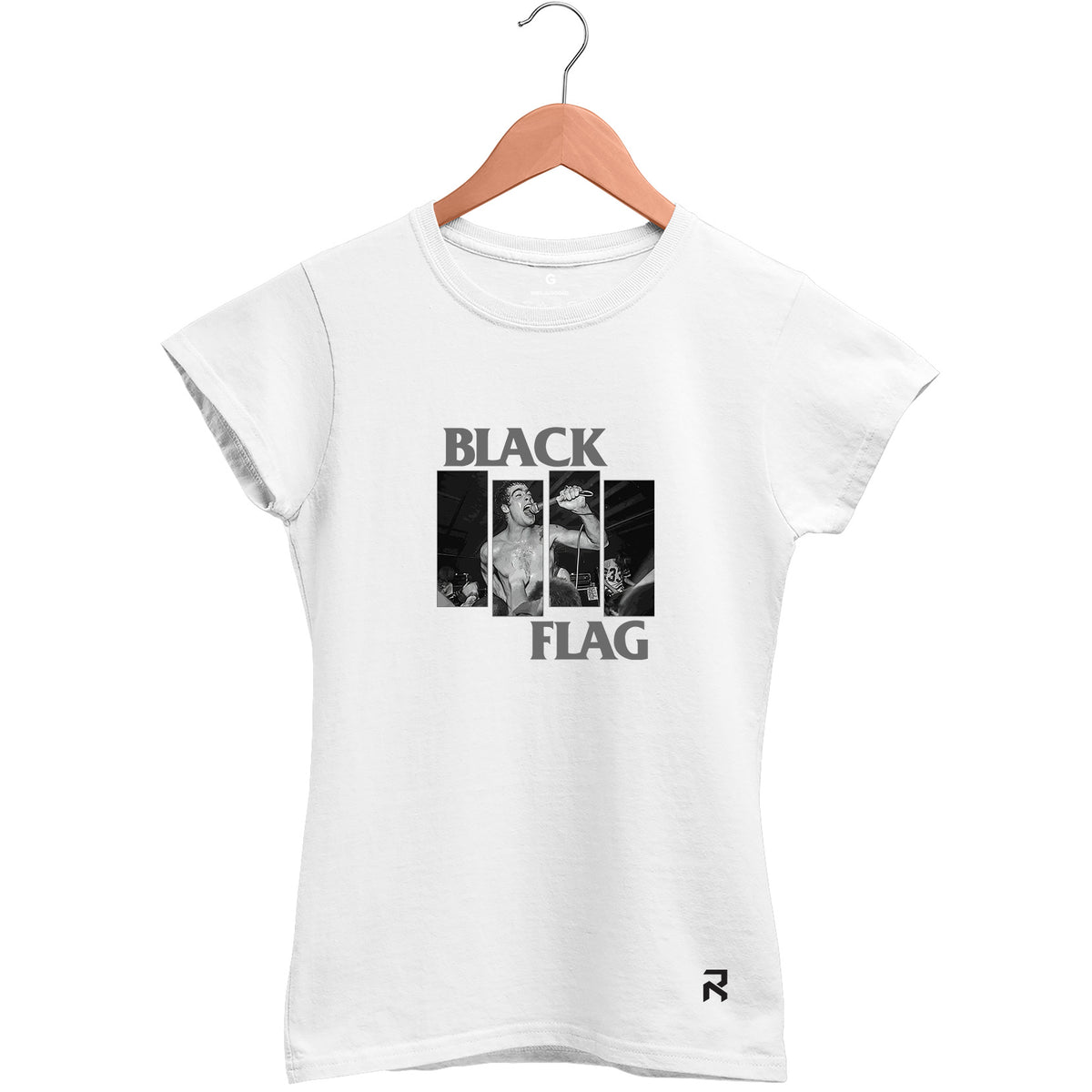 Camiseta Baby Look Feminina Black Flag