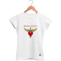 Camiseta Baby Look Feminina Bon Jovi Color