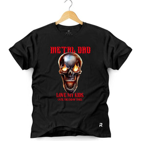 Camiseta Masculina Metal Dad - Clube Rock - P - Preta - 