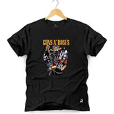 Camiseta Masculina Esqueleto Guns