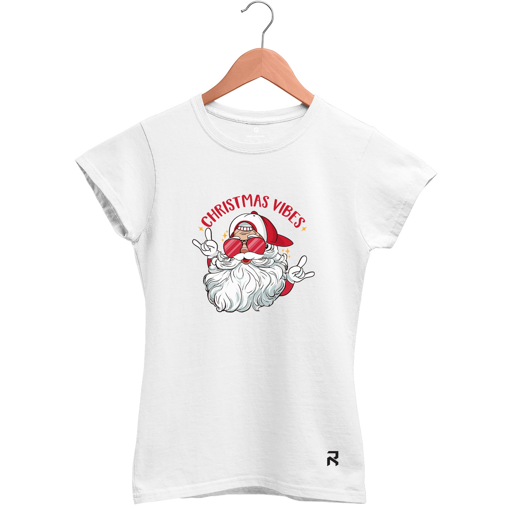 Camiseta Baby Look Feminina Christmas Vibes