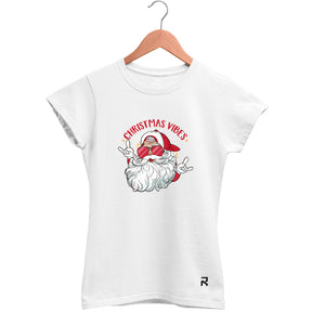 Camiseta Baby Look Feminina Christmas Vibes