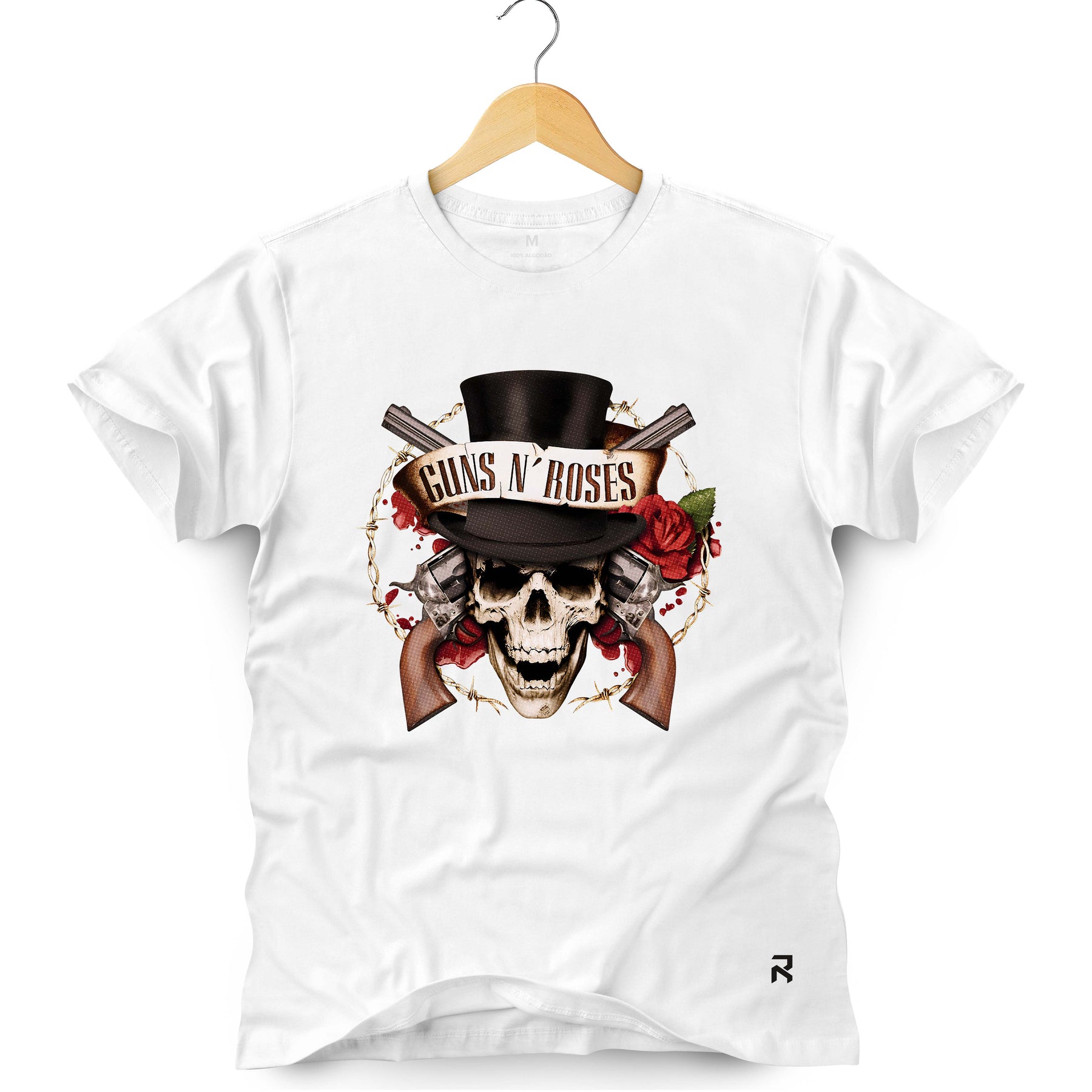 Camiseta Masculina Guns N' Roses Flower
