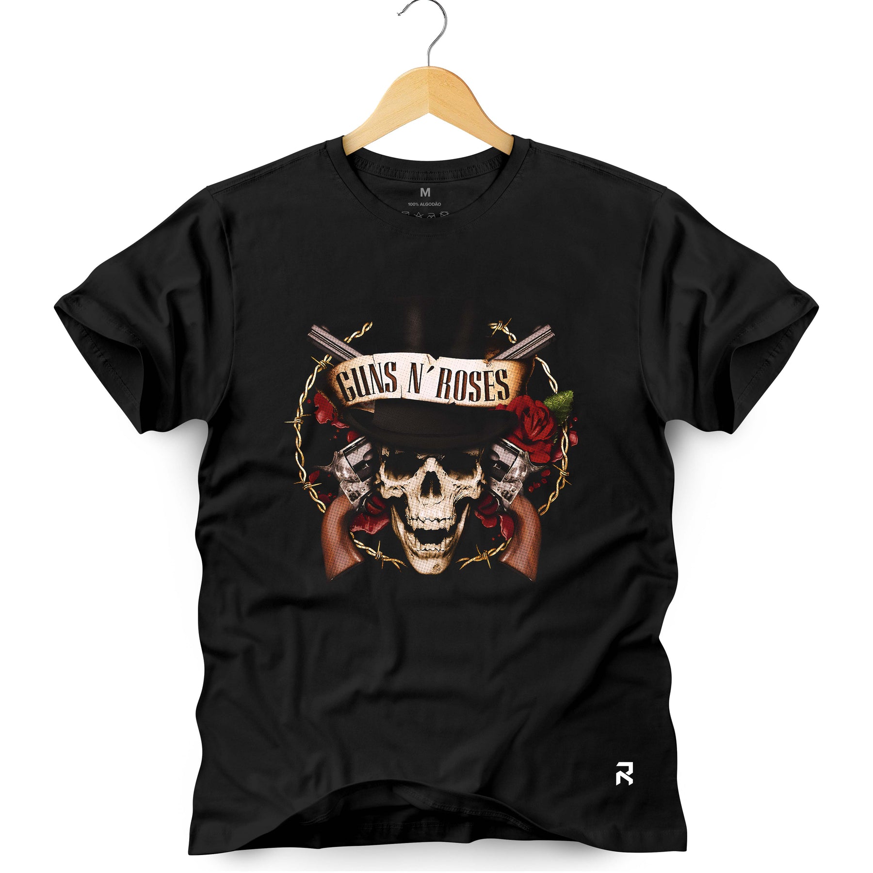 Camiseta Masculina Guns N' Roses Flower