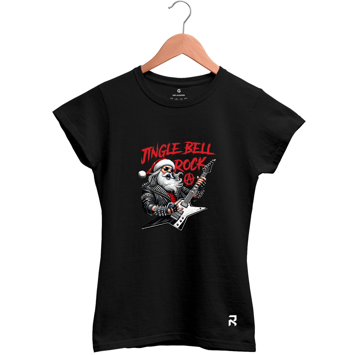 Camiseta Baby Look Feminina Jingle Bell Rock