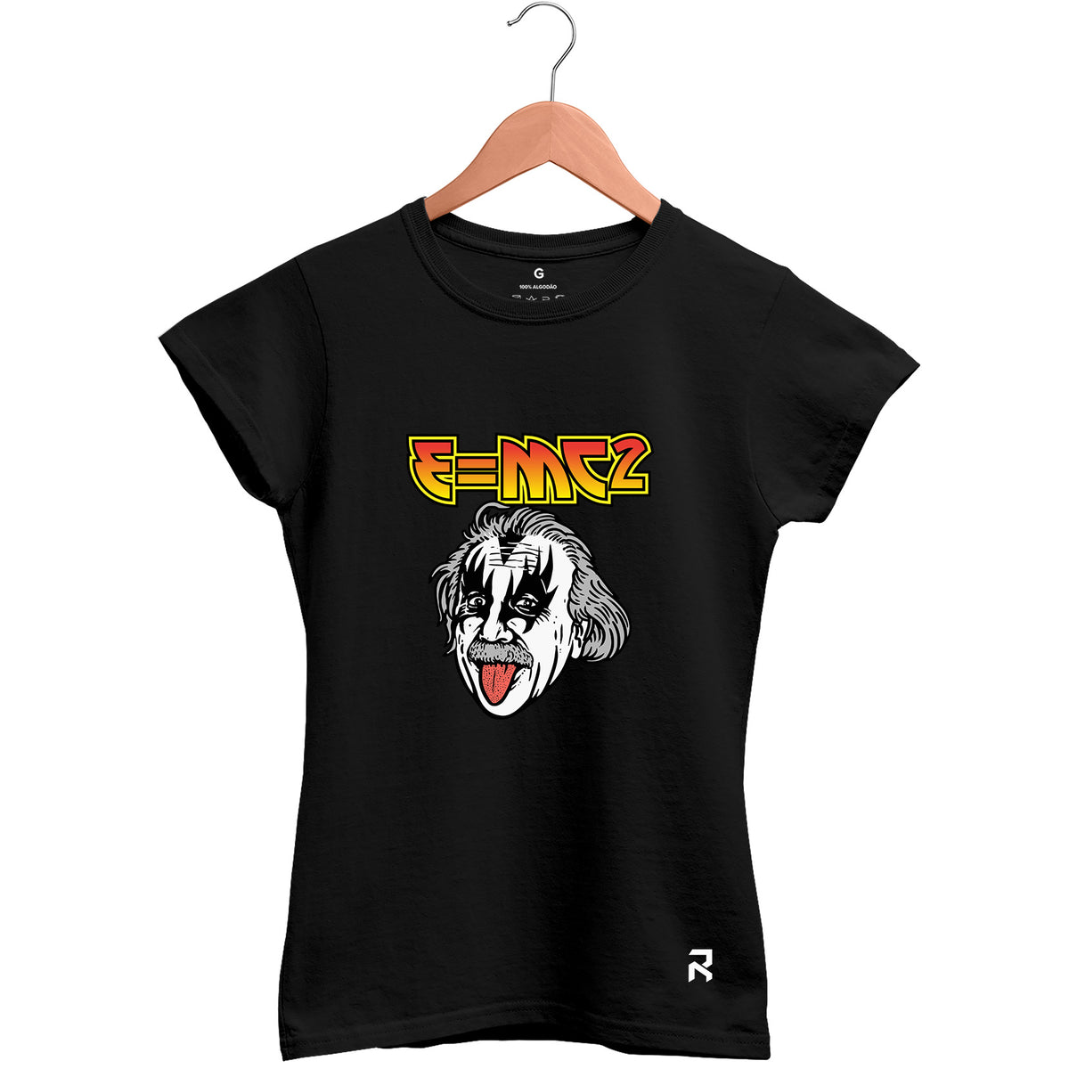 Camiseta Baby Look Feminina Rock Einstein