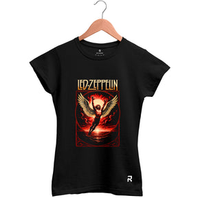 Camiseta Baby Look Feminina Led Zeppelin Icarus