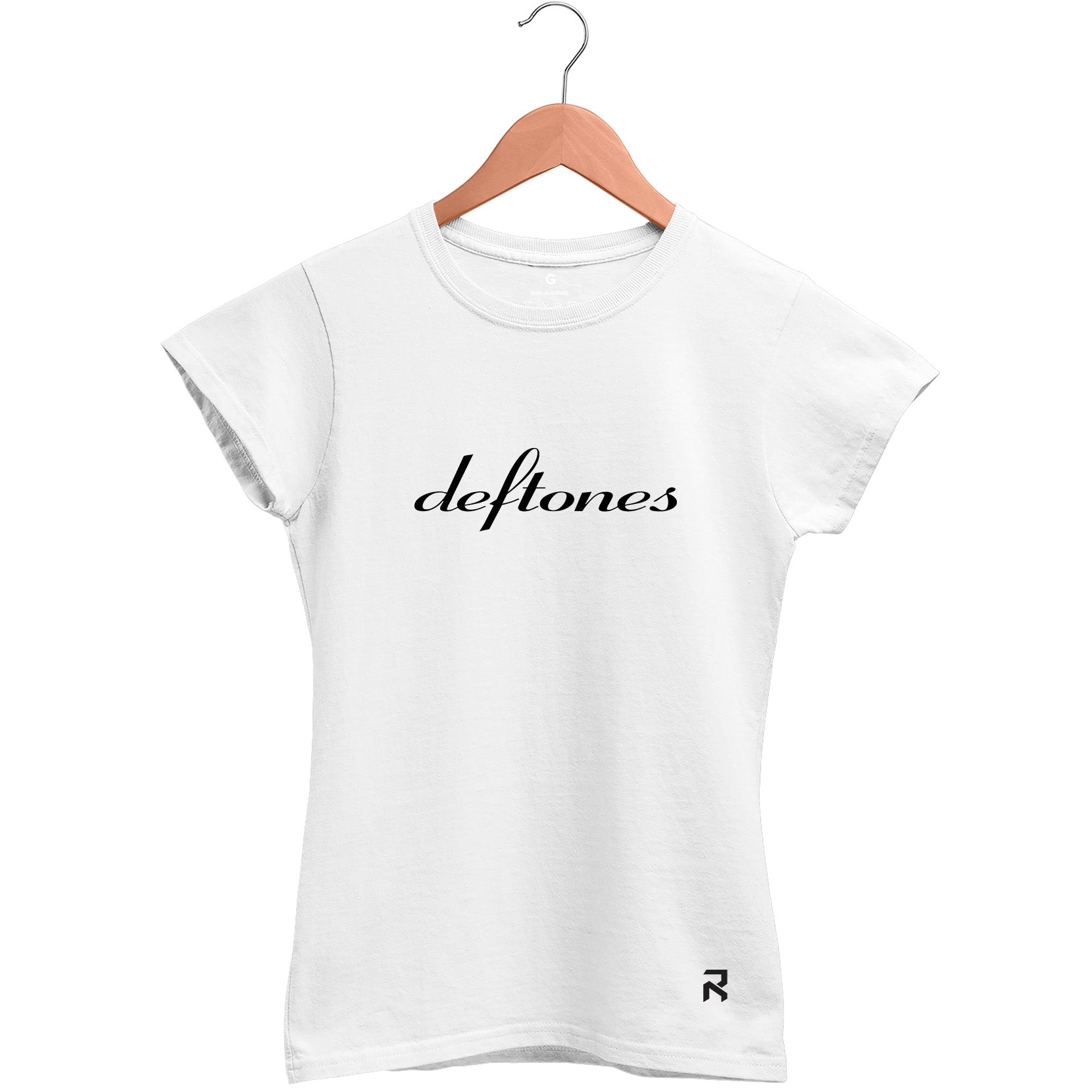 Camiseta Baby Look Feminina Lettering Deftones