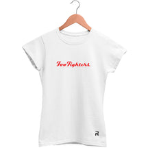 Camiseta Baby Look Feminina Lettering Foo Fighters