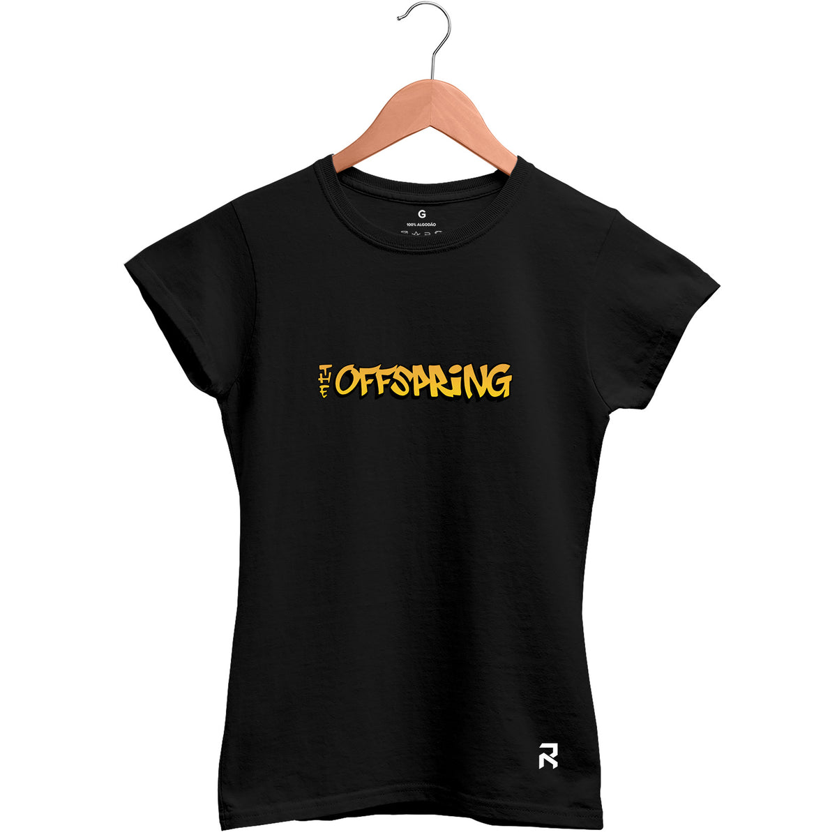 Camiseta Baby Look Feminina Lettering Offspring